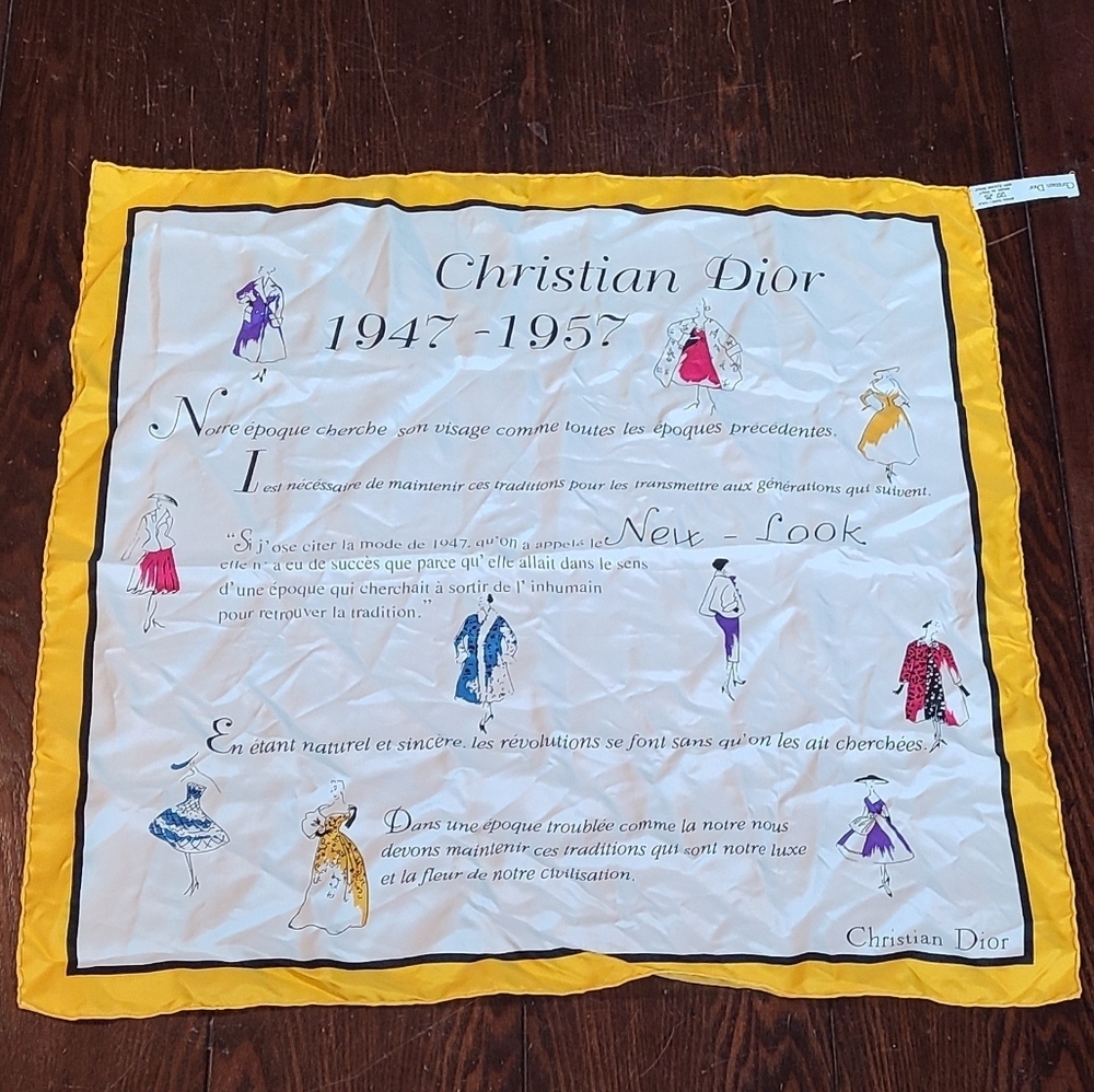 Christian Dior 1947-1957 Silk Scarf